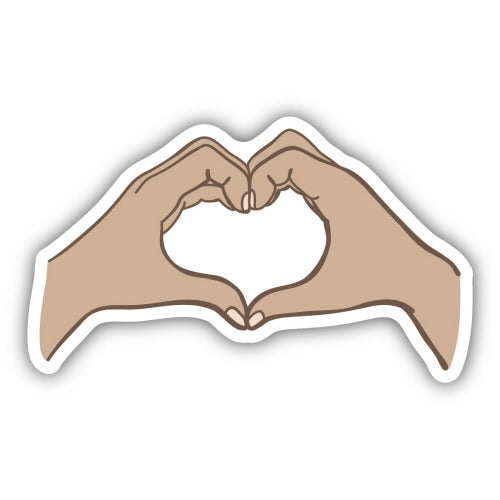 Heart Hands Sticker, 3in - Floral Acres Greenhouse & Garden Centre