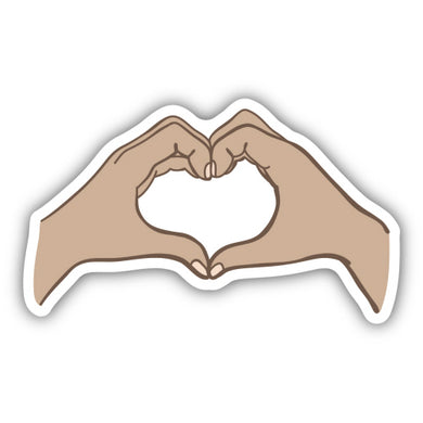 Heart Hands Sticker, 3in - Floral Acres Greenhouse & Garden Centre