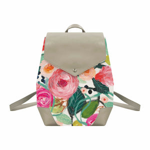 Canvas Backpack, La Belle Rose - Floral Acres Greenhouse & Garden Centre