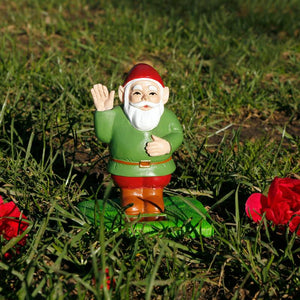 Solar-Powered Waving Gnome Figurine - Floral Acres Greenhouse & Garden Centre