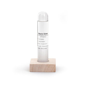 Storm Glass with Beech Wood Base - Floral Acres Greenhouse & Garden Centre