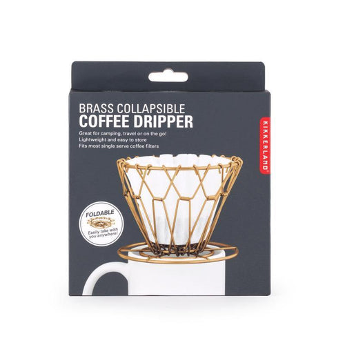 Collapsible Coffee Dripper, Brass - Floral Acres Greenhouse & Garden Centre