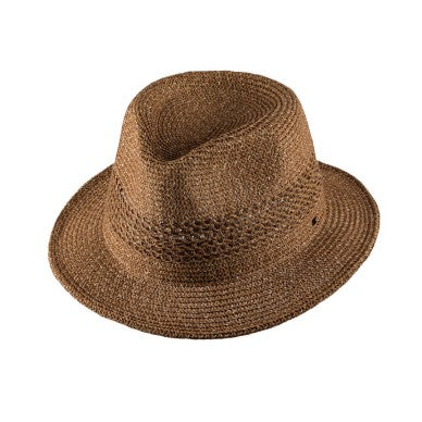 Unisex Fedora, Breeze, Brown, Medium - Floral Acres Greenhouse & Garden Centre
