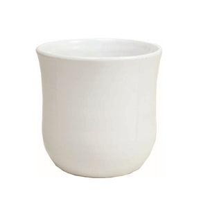 Pot, 4in, Ceramic, Glossy Glaze Orchid Pot, White - Floral Acres Greenhouse & Garden Centre