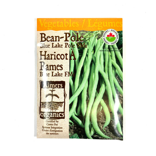 Bean Climbing - Blue Lake Seeds, Aimers Organic - Floral Acres Greenhouse & Garden Centre