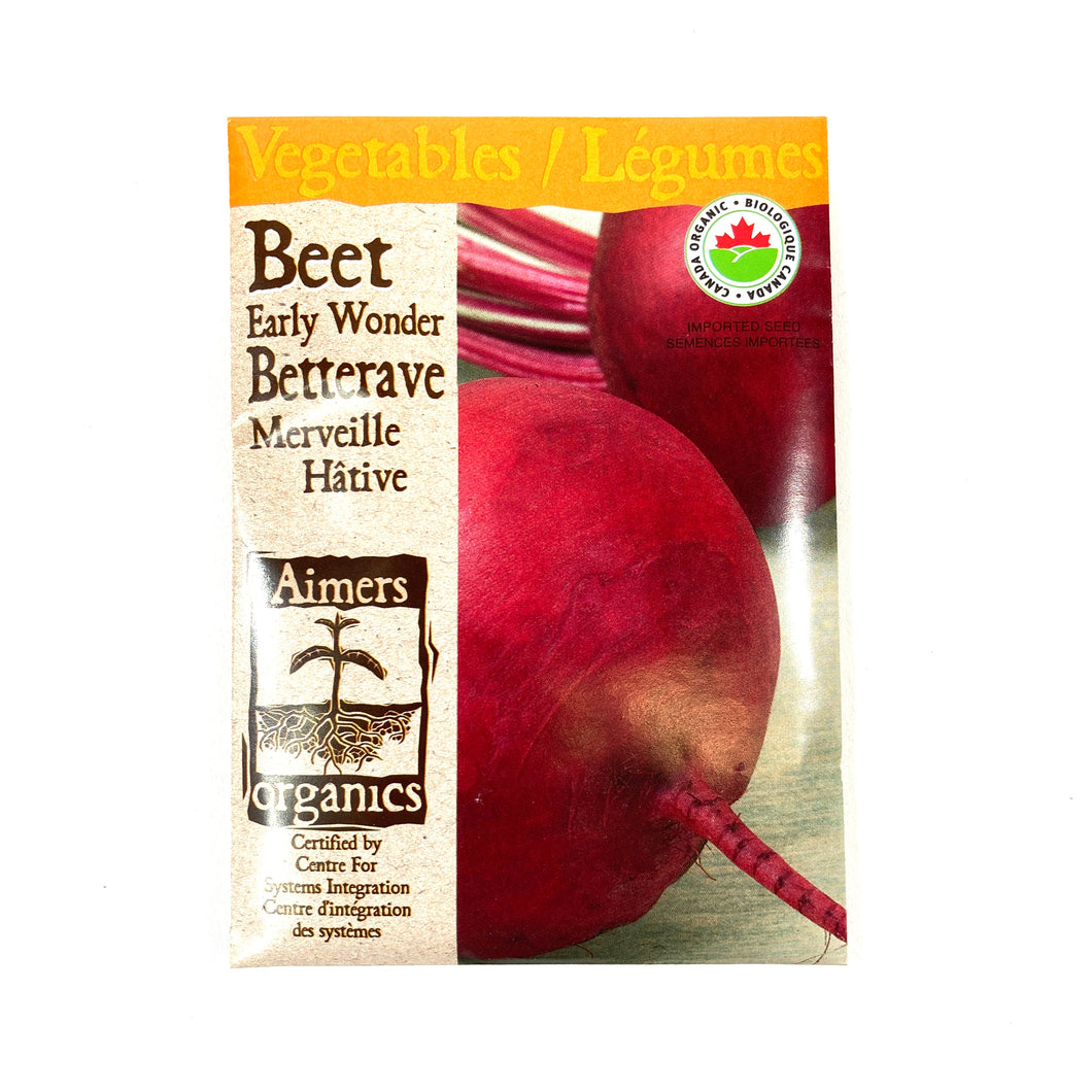 Beetroot - Early Wonder Seeds, Aimers Organic - Floral Acres Greenhouse & Garden Centre