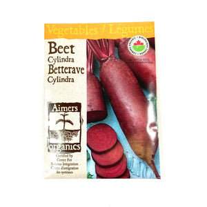 Beetroot - Cylindra Seeds, Aimers Organic - Floral Acres Greenhouse & Garden Centre