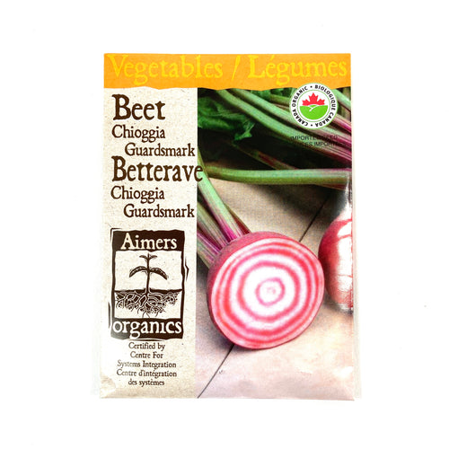 Beetroot - Chioggia Guardsmk Seeds, Aimers Organic - Floral Acres Greenhouse & Garden Centre