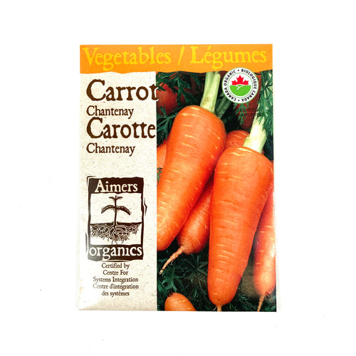 Carrot - Chantenay Seeds, Aimers Organic - Floral Acres Greenhouse & Garden Centre