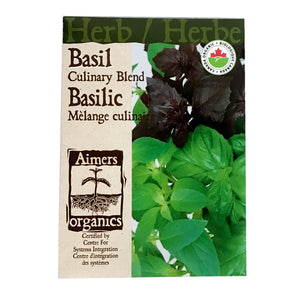 Basil - Culinary Blend Seeds, Aimers Organic