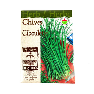 Chives Seeds, Aimers Organic - Floral Acres Greenhouse & Garden Centre