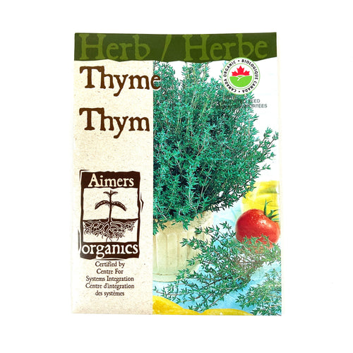 Thyme Seeds, Aimers Organic - Floral Acres Greenhouse & Garden Centre