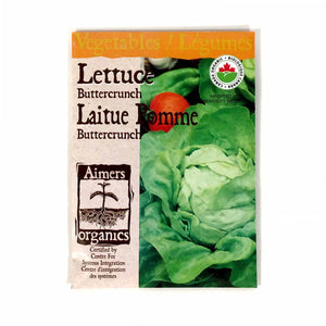Lettuce - Buttercrunch Seeds, Aimers Organic - Floral Acres Greenhouse & Garden Centre