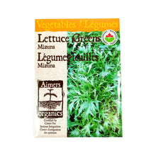 Load image into Gallery viewer, Greens - Mizuna Mustard Seeds, Aimers Organic - Floral Acres Greenhouse &amp; Garden Centre
