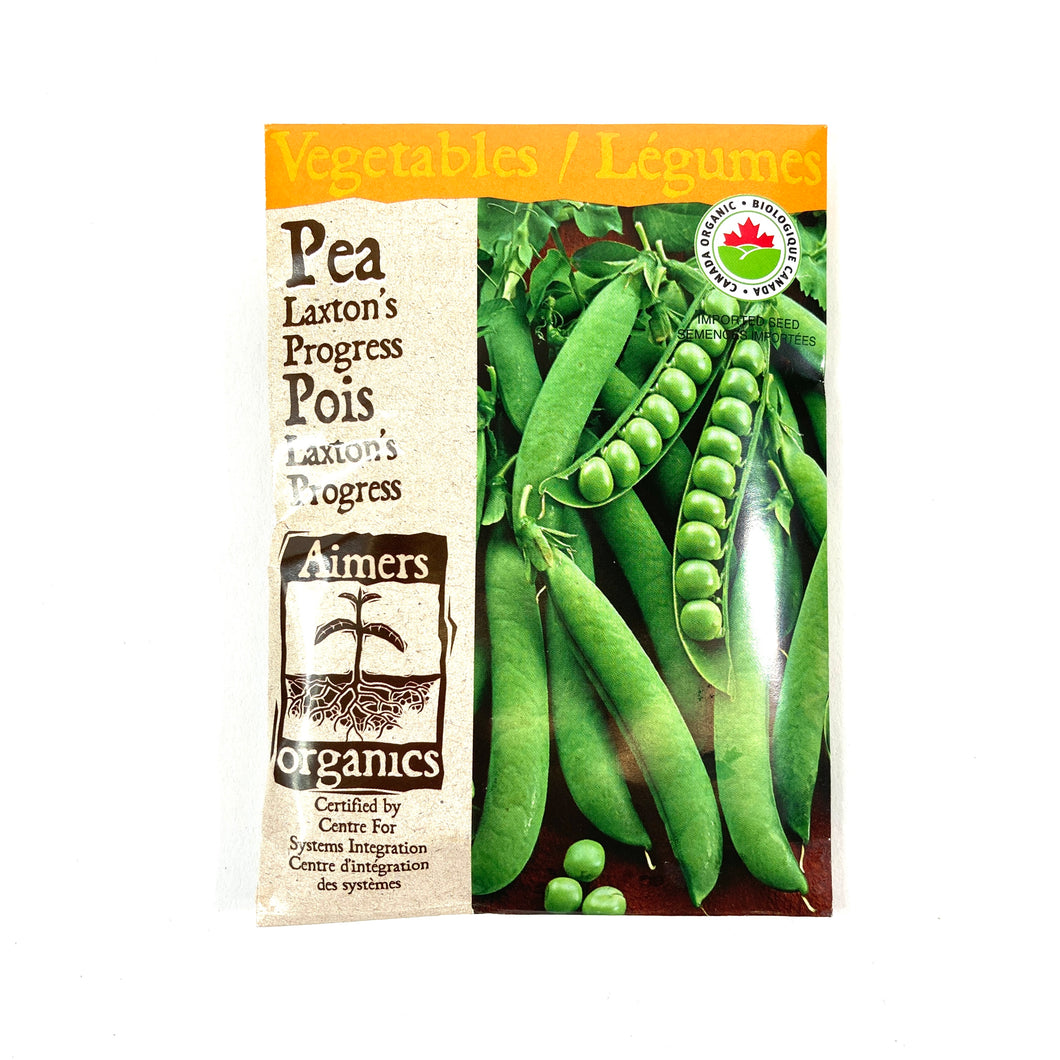 Pea - Laxton's Progress Seeds, Aimers Organic - Floral Acres Greenhouse & Garden Centre