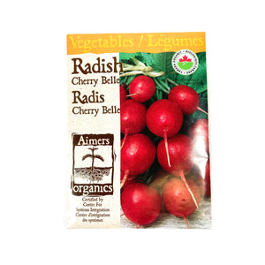 Radish - Cherry Belle Seeds, Aimers Organic - Floral Acres Greenhouse & Garden Centre