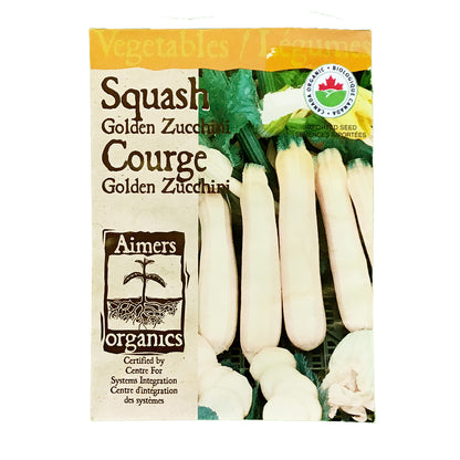 Zucchini - Golden Seeds, Aimers Organic