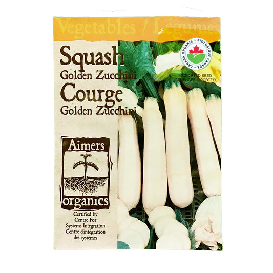 Zucchini - Golden Seeds, Aimers Organic