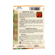 Load image into Gallery viewer, Tomato - San Marzano Seeds, Aimers Organic - Floral Acres Greenhouse &amp; Garden Centre
