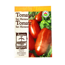 Load image into Gallery viewer, Tomato - San Marzano Seeds, Aimers Organic - Floral Acres Greenhouse &amp; Garden Centre
