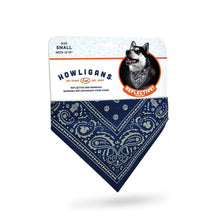 Load image into Gallery viewer, Reflective Dog Bandana, Navy, Small - Floral Acres Greenhouse &amp; Garden Centre
