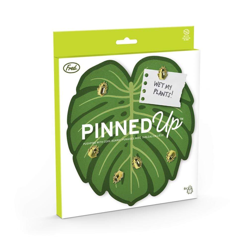 Monstera Leaf & Beetle Corkboard/Push Pin Set - Floral Acres Greenhouse & Garden Centre