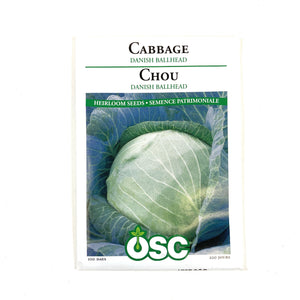 Cabbage - Danish Ballhead Seeds, OSC