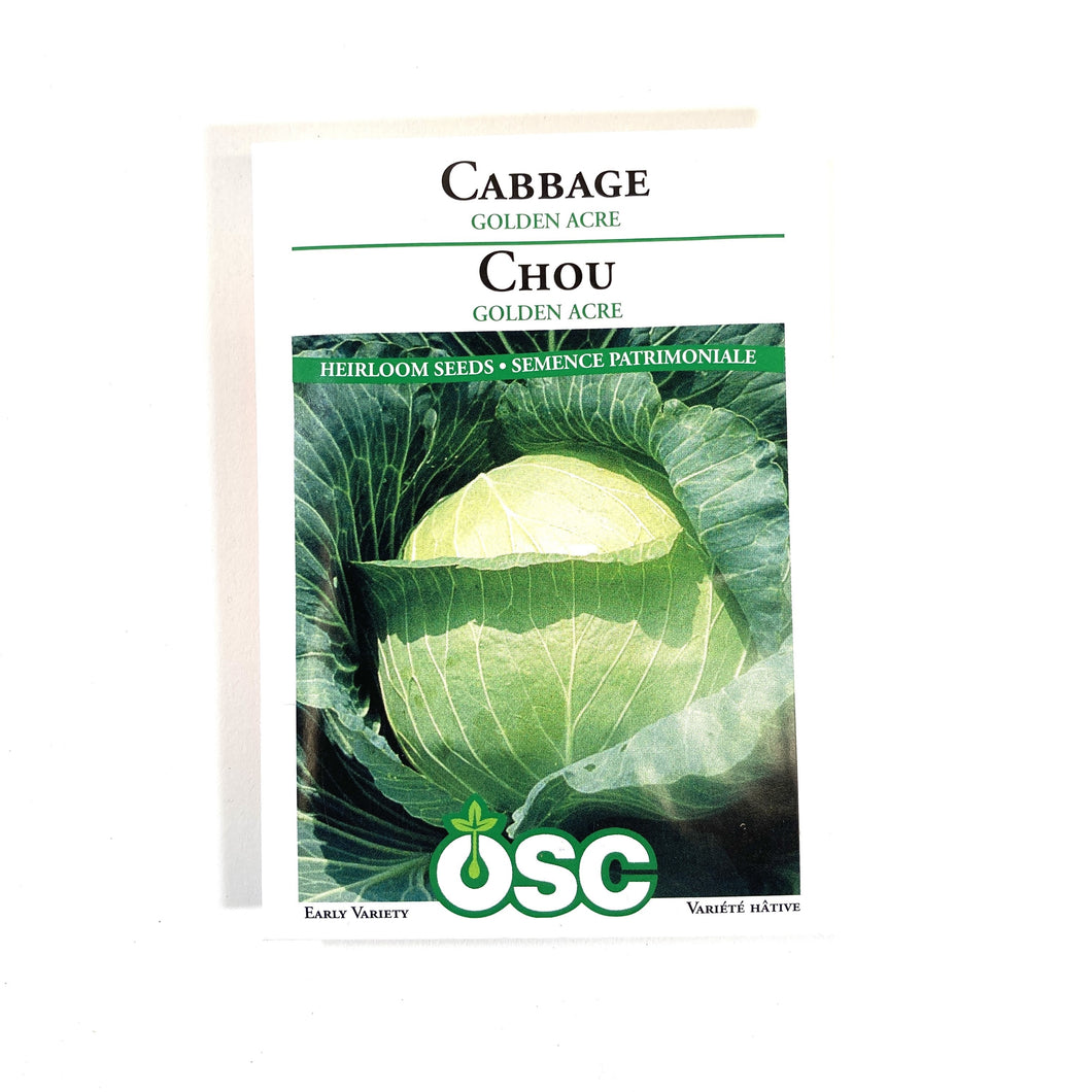 Cabbage - Golden Acre Seeds, OSC