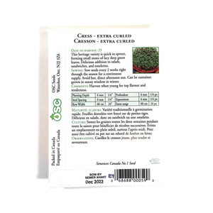 Cress - Peppercress Seeds, OSC - Floral Acres Greenhouse & Garden Centre