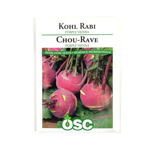 Kohlrabi - Purple Vienna Seeds, OSC