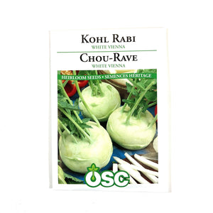 Kohlrabi - White Vienna Seeds, OSC