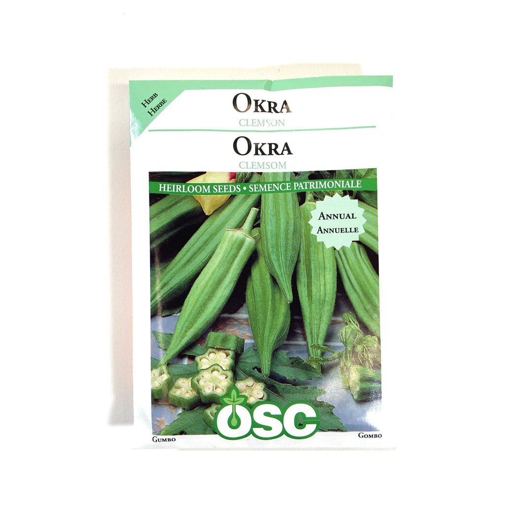 Okra - Clemson Spineless Seeds, OSC