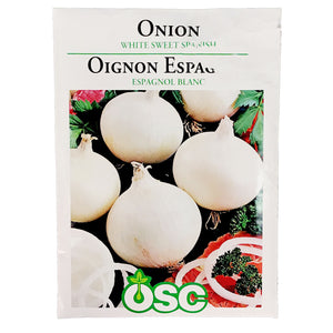 Onion - White Sweet Spanish Seeds, OSC
