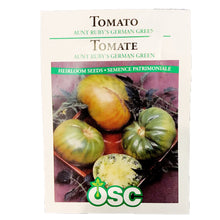 Load image into Gallery viewer, Tomato - Aunt Ruby&#39;s German Green Seeds, OSC
