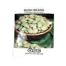 Load image into Gallery viewer, Bean Bush - Fordhook Lima Seeds, OSC Large Pack
