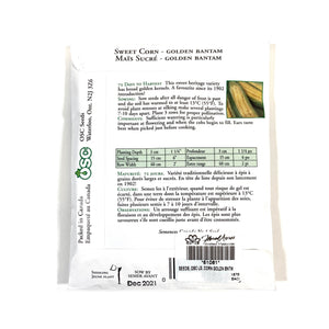 Sweet Corn - Golden Bantam Seeds, OSC Large Pack