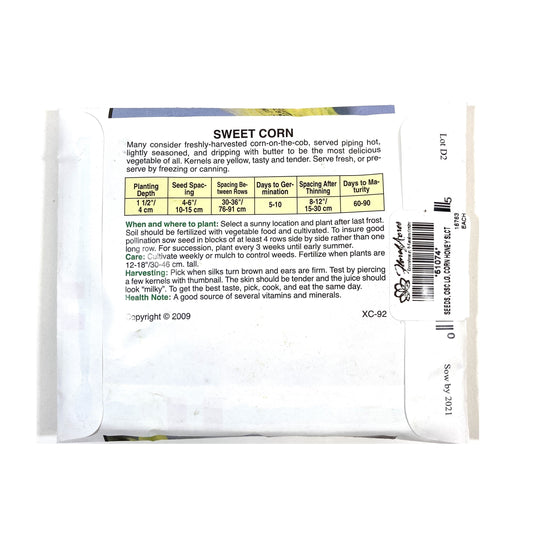 Sweet Corn - Honey Select Seeds, OSC Large Pack