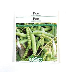 Pea - Green Arrow Seeds, OSC Large Pack