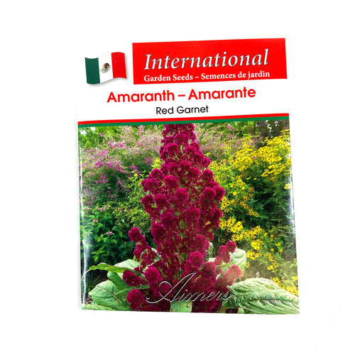 Amaranth - Red Garnet Seeds, Aimers Int'l - Floral Acres Greenhouse & Garden Centre