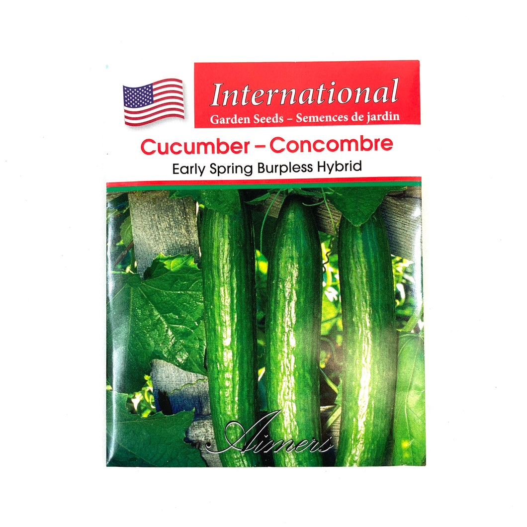 Cucumber - Early Spr. Burpless Seeds, Aimers Int'l - Floral Acres Greenhouse & Garden Centre