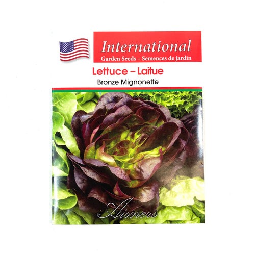 Lettuce - Bronze Mignonette Seeds, Aimers Int'l - Floral Acres Greenhouse & Garden Centre