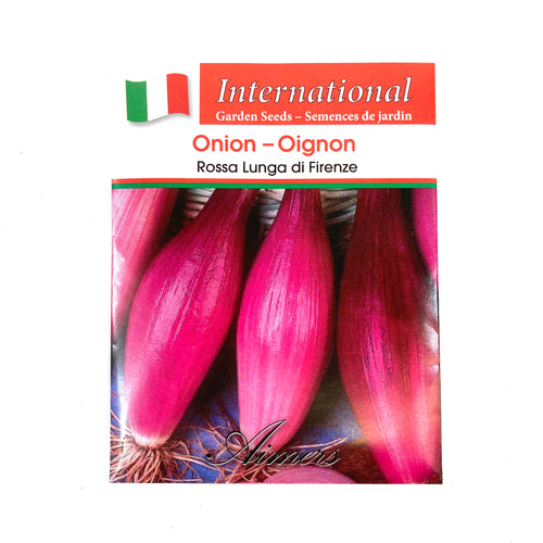 Onion - Rossa Lunga di Firenze Seeds, Aimers Int'l - Floral Acres Greenhouse & Garden Centre