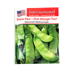 Pea - Mammoth Melting Sug Snow Seeds, Aimers Int'l - Floral Acres Greenhouse & Garden Centre