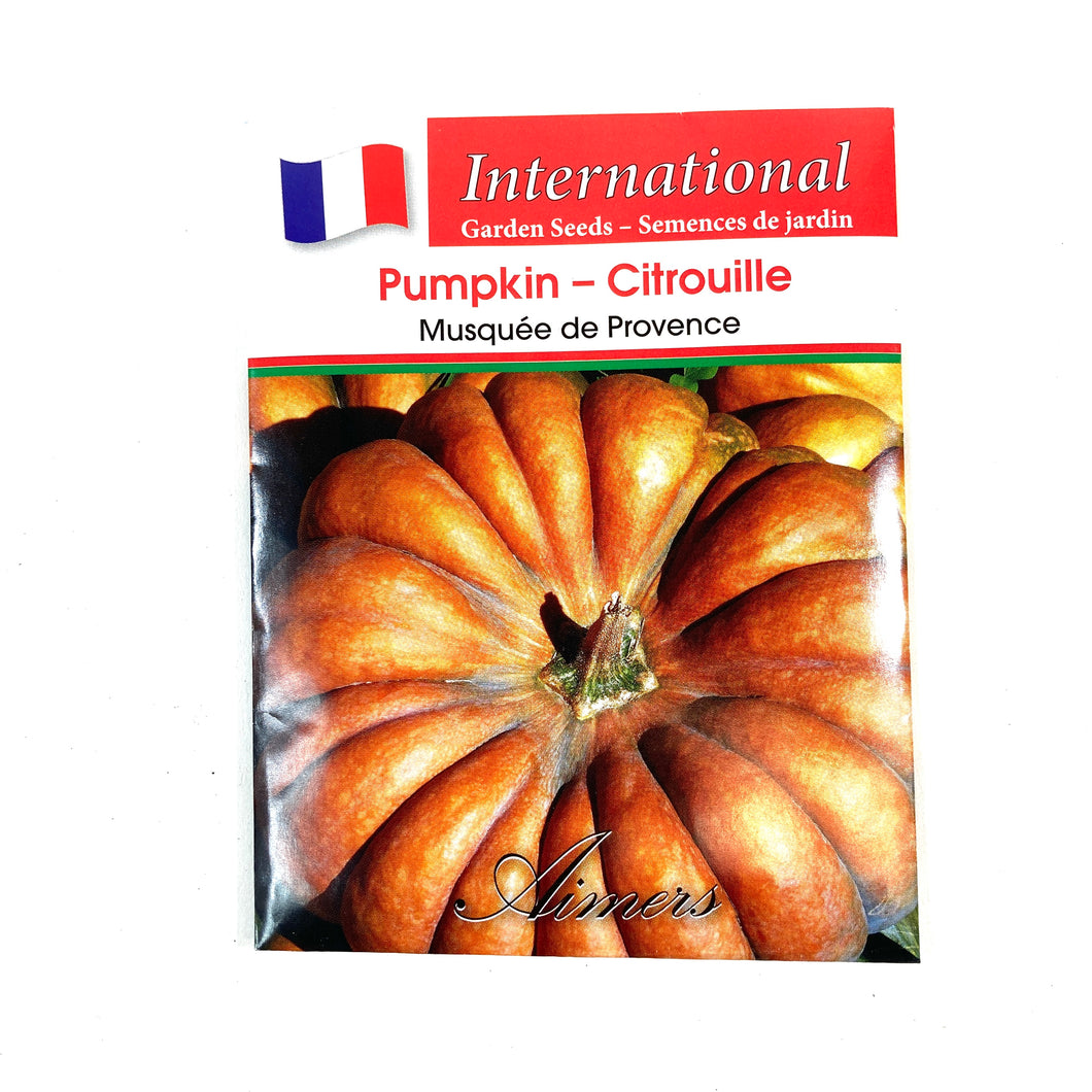 Pumpkin - Musquee de Provence Seeds, Aimers Int'l - Floral Acres Greenhouse & Garden Centre