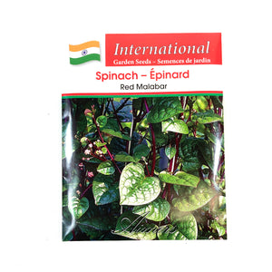 Spinach - Red Malibar Seeds, Aimers Int'l - Floral Acres Greenhouse & Garden Centre