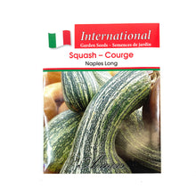Load image into Gallery viewer, Squash - Naples Long Seeds, Aimers Int&#39;l - Floral Acres Greenhouse &amp; Garden Centre
