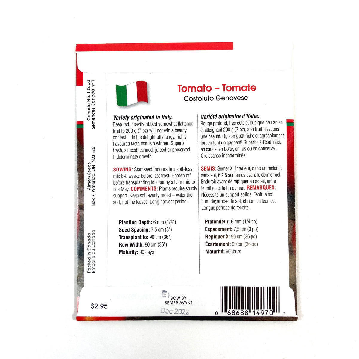 Tomato - Costoluto Genovese Seeds, Aimers Int'l - Floral Acres Greenhouse & Garden Centre