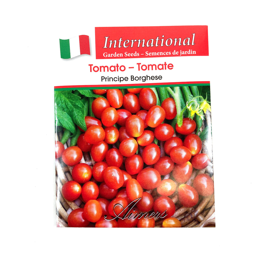 Tomato - Principe Borghese Seeds, Aimers Int'l - Floral Acres Greenhouse & Garden Centre