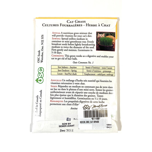 Cat Grass Seeds, OSC