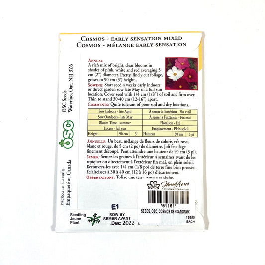Cosmos - Sensation Mixed Seeds, OSC